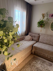 Boho Border ( Beige & Grey )