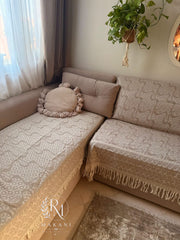 Boho Border ( Beige & Grey )
