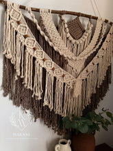 Macramé Wall Hanging with Wooden Beads🤎