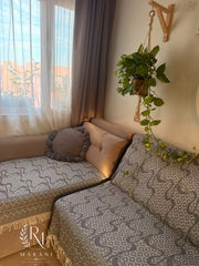 Boho Border ( Beige & Grey )