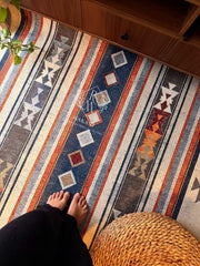 Nubian rug 💙🧡🤍