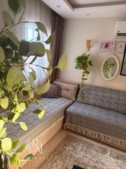 Boho Border ( Beige & Grey )