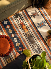 Nubian rug 💙🧡🤍
