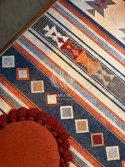 Nubian rug 💙🧡🤍