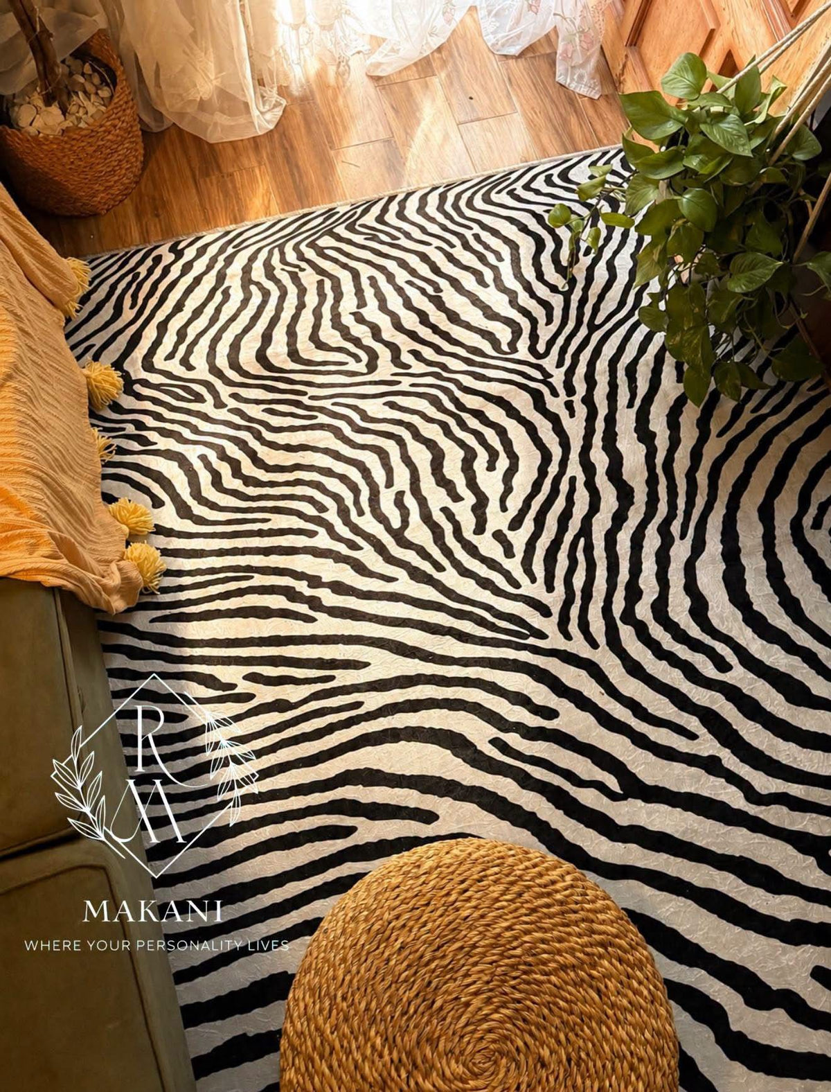 Zibra flow rug 🖤🤍